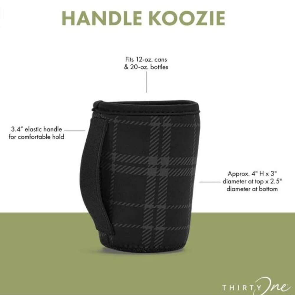 Thirty One - Handle Koozie - Chunky Plaid